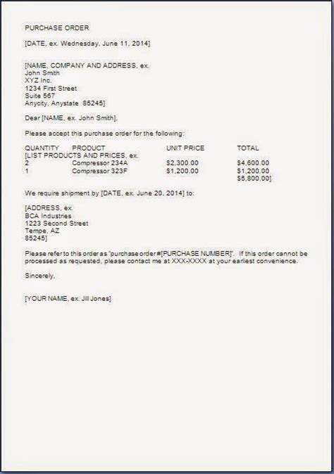 Check spelling or type a new query. Purchase Order Letter Format in Word