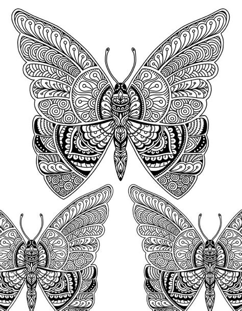 This is a simple butterfly coloring sheet for tots and preschoolers. Beautiful Butterfly Doodle Art Adult Coloring Page in 2020 | Doodle art, Doodle art designs ...