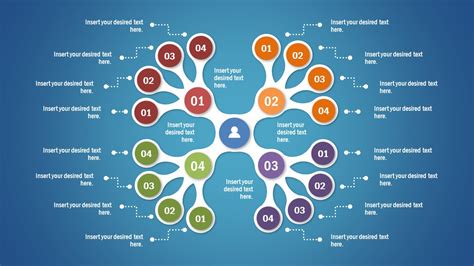 4 Branch Awesome Tree Diagram Template For Powerpoint Slidemodel