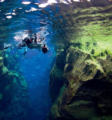 Go Snorkeling And Diving In 2 C Water In Between The N American And Eurasian Tectonic Plates At