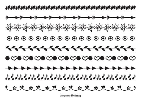 Both of these should draw an equilateral triangle. Hand Drawn Style Border Set - Download Free Vectors ...