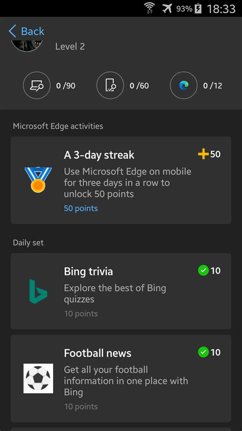 Bing Quizzes For Points Microsoft Bing Search On Android Gets New