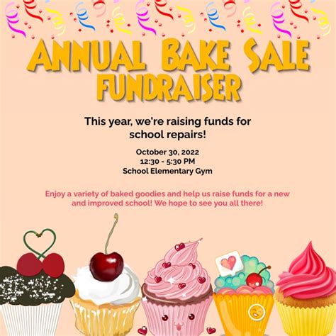 Copy Of Bake Sale Fundraiser Postermywall
