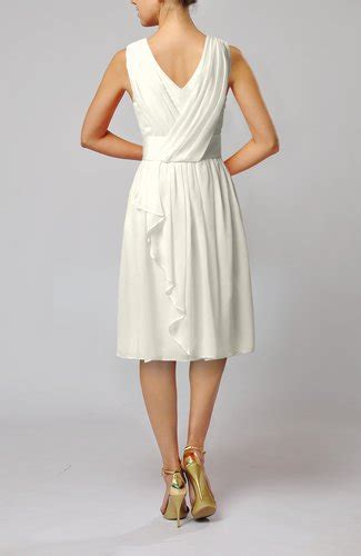 Shop jumpers & cardigans at ally fashion. Cream Romantic Column V-neck Chiffon Ribbon Wedding Guest ...