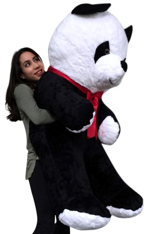 American Made Giant Stuffed Panda 54 Inch Soft Big Plush Bear Etsy