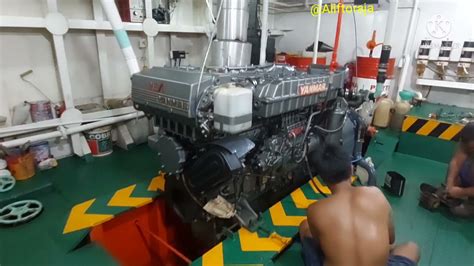 Kamar Mesin Ll Engine Room Ll Kapal Tugboat Youtube