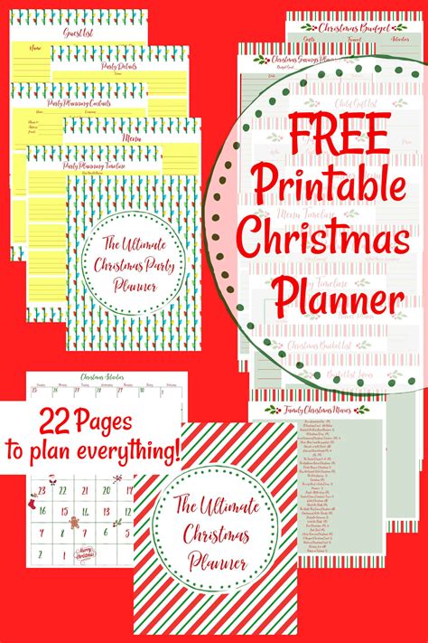 22 Page Christmas Planner Printables Free Far From Normal