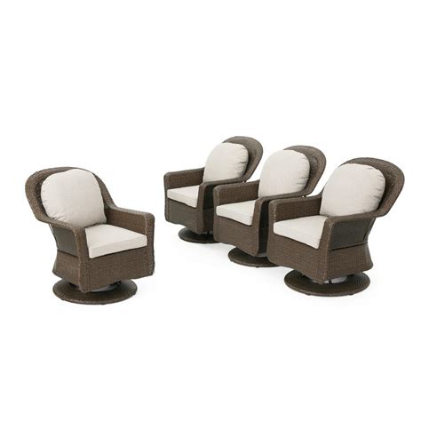Ideal for home office or young persons desk. Noble House Lana Swivel Rocking Wicker Outdoor Lounge ...