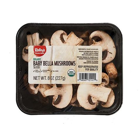 Purely Made Organic Sliced Baby Bella Mushrooms Main
