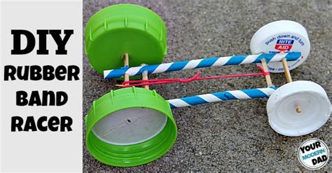 diy rubber band racer your modern dad
