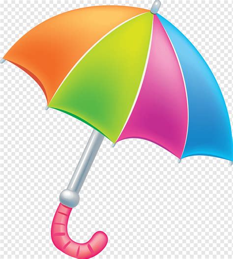 Multicolored Umbrella Umbrella Drawing Cartoon Colorful Cartoon