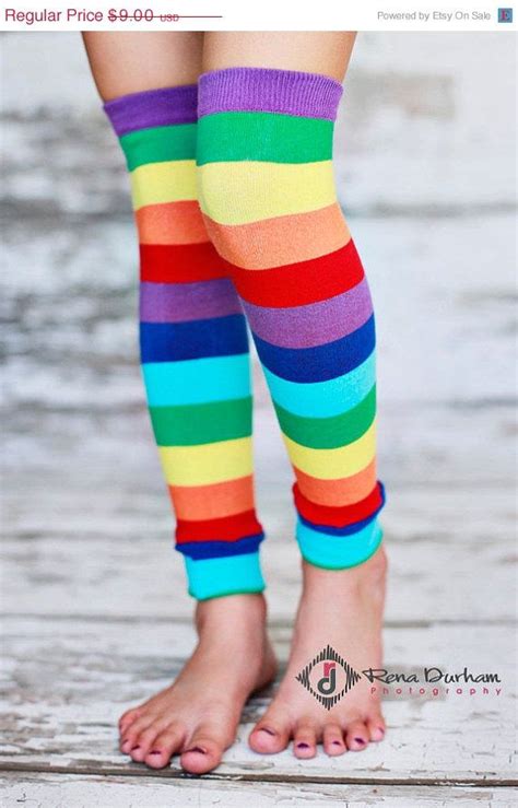 On Sale Leg Warmers Rainbow Stripes 720 Via Etsy Rainbow
