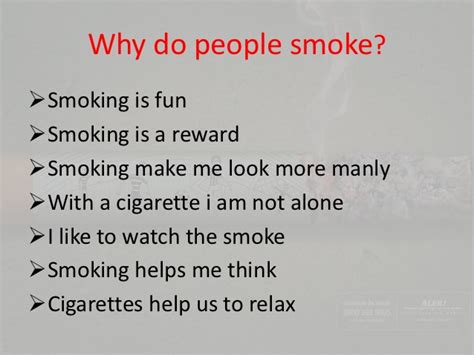 List of the pros and cons of smoking. Speaker 3 presentation