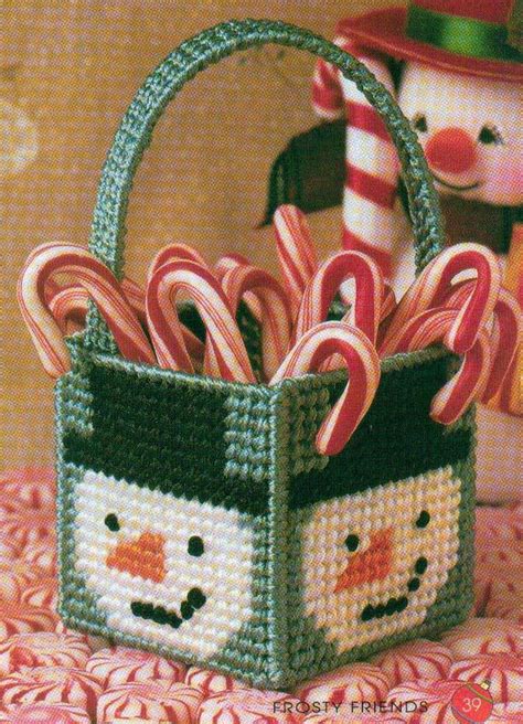 The list has been collected from all over the internet, and all are free. MINI FROSTY BASKET SNOWMAN CHRISTMAS PLASTIC CANVAS ...