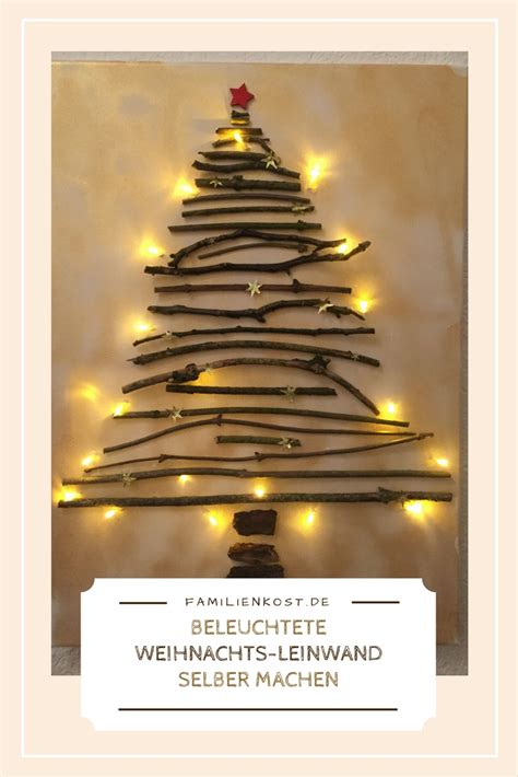 Weitere ideen zu beleuchtete leinwand, beleuchten, beleuchteter bilderrahmen. Weihnachts-Leinwand mit Lichterkette selber machen