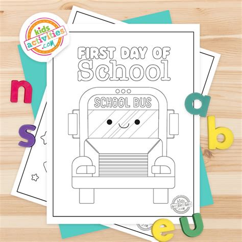 First Day Of Pre K Coloring Pages