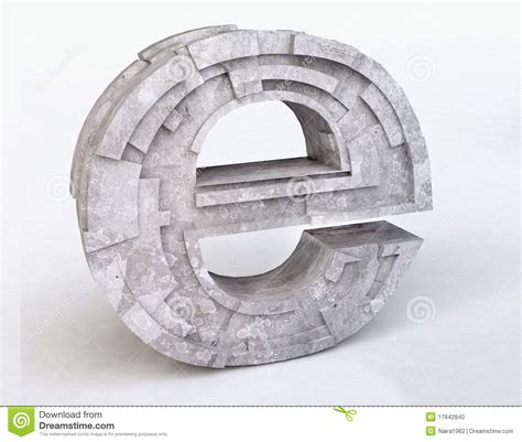 <50% means less than fifty per cent, e.g. Internet Symbol e in 3D stock illustration. Illustration ...