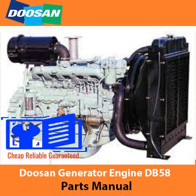 Doosan Generator DB58 Parts Manual