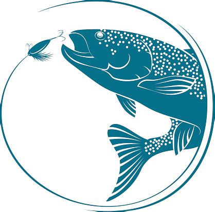 Download Fish Jumping For Bait Vector Stock Illustration - Download Image Now - iStock