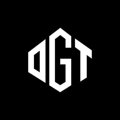 Ogt Letter Logo Design With Polygon Shape Ogt Polygon And Cube Shape