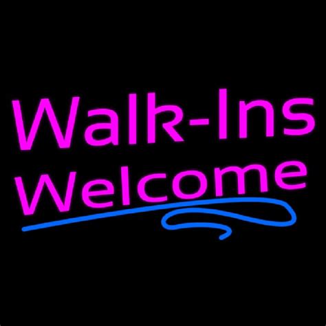 Custom Pink Walk Ins Welcome Blue Lines Neon Sign Usa Custom Neon