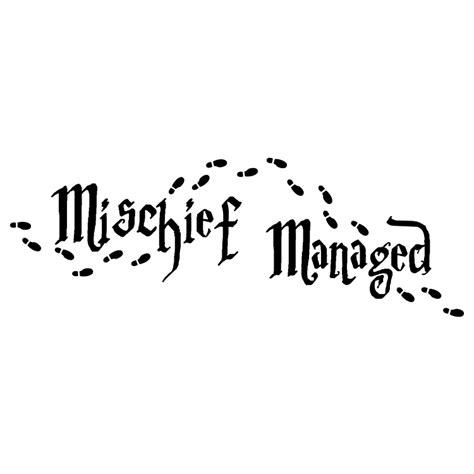 Mischief Managed Free Svg Files World Of Printables