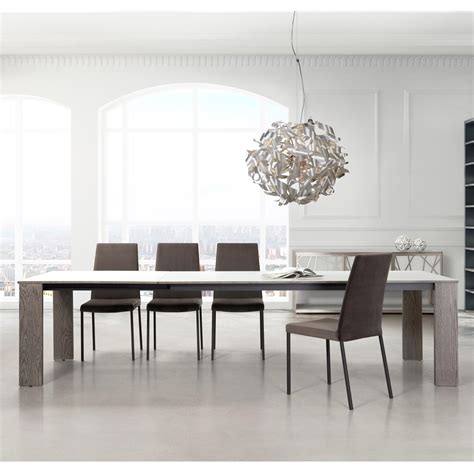 Instead of trying to eliminate it you should try to think how to make it more. Trica Contemporary Tables Empire Extendable 40"x84" Dining ...