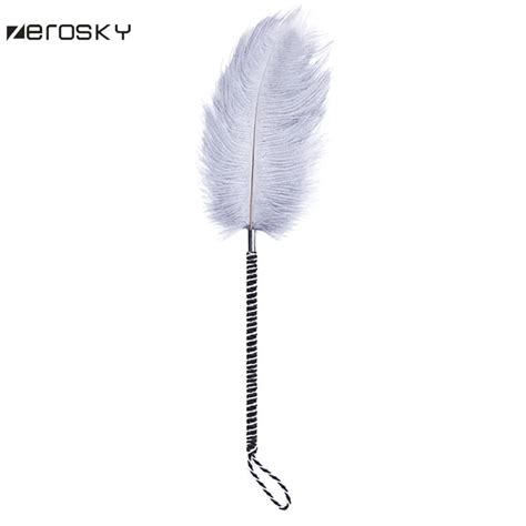 zerosky bird feather flirt sex toys for couples feather clit tickler spanking sexy whip exotic