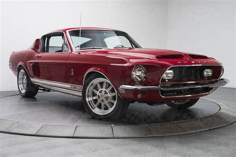 1968 Ford Shelby Mustang Gt350 Cars Fastback Red Classic Wallpaper