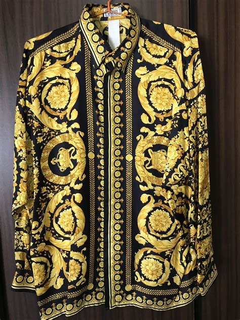 Vintage Gianni Versace Silk Shirt Camisas Playeras Ropa Camisas