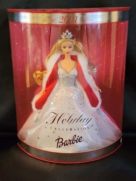 2001 BARBIE holiday Celebration Edition Doll With | Etsy