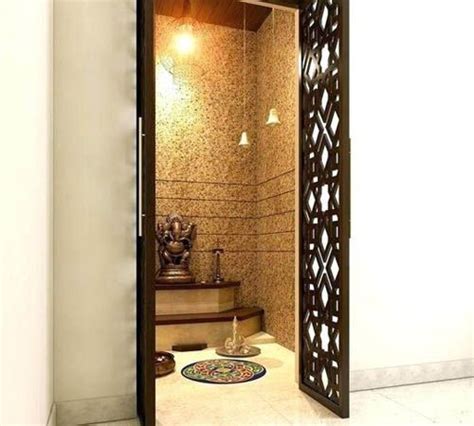 An Open Door Leading Into A Bathroom With A Statue On The Floor And
