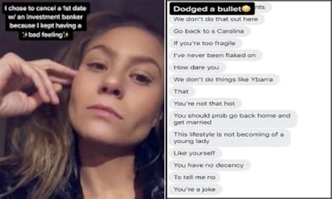 Woman Shares A Series Of Texts She Received After Cancelling A First Date