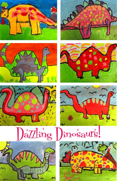 Dinosaur Art Project - Deep Space Sparkle The second way to approach writing art lesson plans for preschoolers is to select a specific filed under: