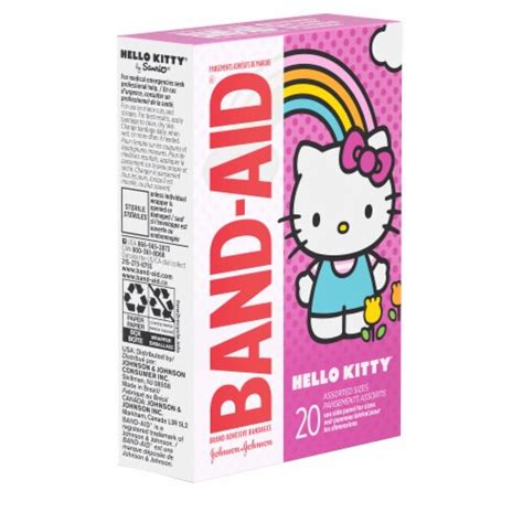 Band Aid Adhesive Bandages Hello Kitty ™ Assorted Sizes 20 Ct Pack