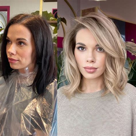Adding Blonde Highlights Before And After In 2021 Blonde Highlights Blonde Hair With