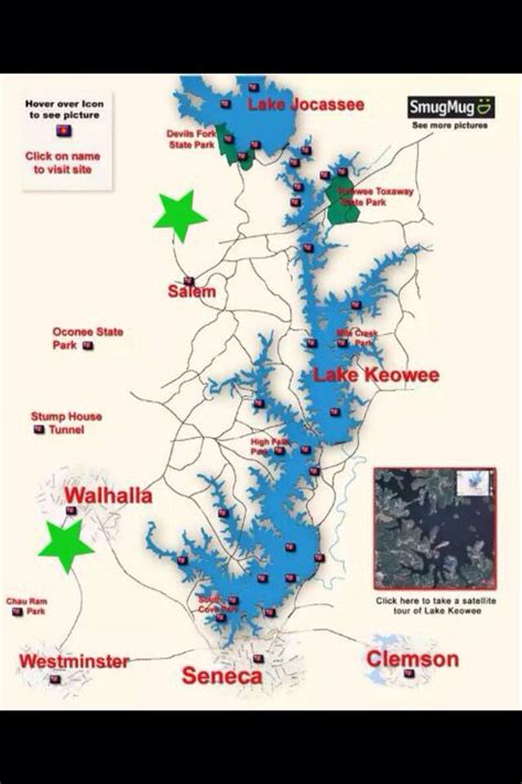 Map Of Lake Keowee Zip Code Map