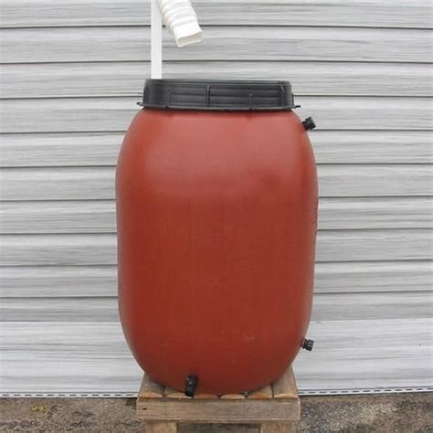 Hdpe can be found in the grocery store as it is used for plastic bottles. 50-Gallon Terra-Cotta Red HDPE Food Grade Plastic Rain ...