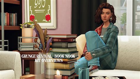 Grunge Revival And Book Nook Kit Overview 📚🥾 The Sims 4 Youtube