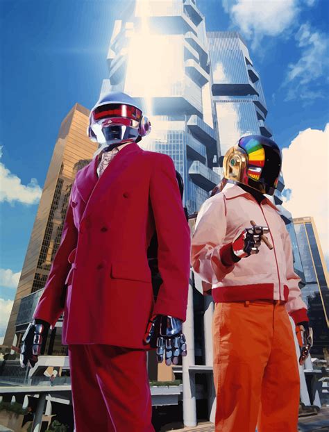 Daft punk's official audio for 'get lucky' ft. I vectorized my favourite Daft Punk picture and nailed it ...