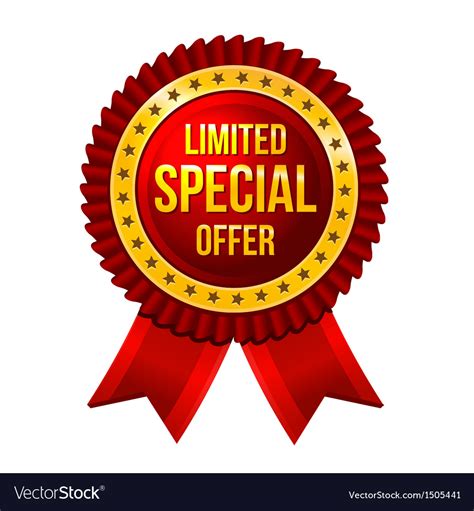 Special Offer Label With Ribbons Royalty Free Vector Image