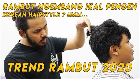 Rambut gondrong ikal pengen model two block | korean hairstyle. Rambut Ngembang ikal Pengen Korean Hairstyle | Tutorial ...