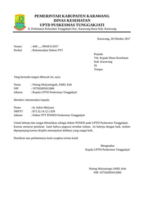 Contoh Surat Permohonan Perpanjangan Ptt Provinsi Jawa Barat