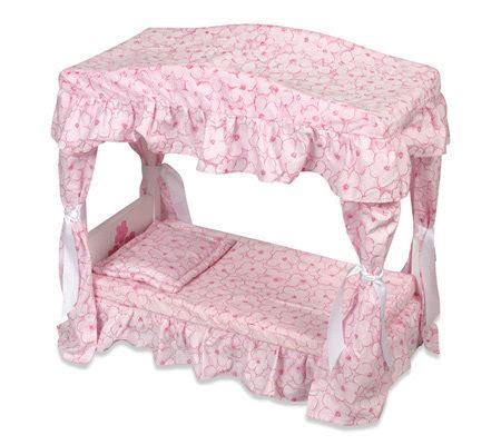 Canopies & netting └ bedding └ home & garden all categories food & drinks antiques art baby books, magazines business cameras cars, bikes, boats clothing, shoes & accessories coins collectables computers/tablets & networking crafts dolls. Dreamtime Baby Doll Canopy Bed — QVC.com