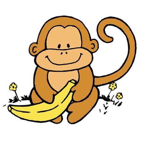 Monkey With Banana Clipart Clipart Best Clipart Best