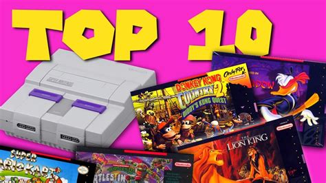 Top Ten Snes Video Games For Kids 2017 Hd Gameplay Youtube