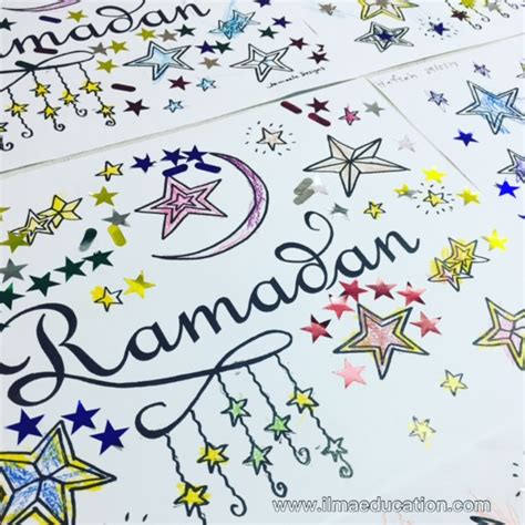 Let's colour in this ramadan worksheet, insha pdf version: ILMA Education: Ramadan Crescent Colouring Sheet