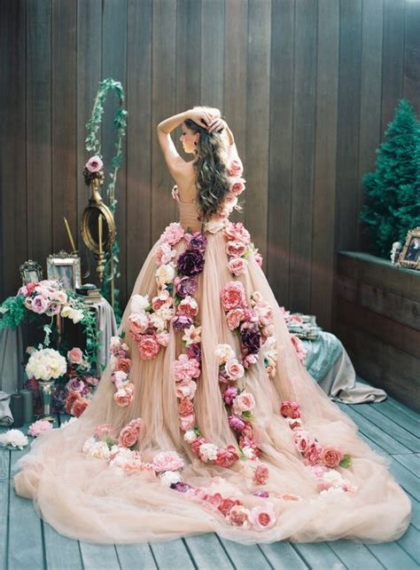 30 Floral Wedding Dresses You Can Shop Now Deer Pearl Flowers