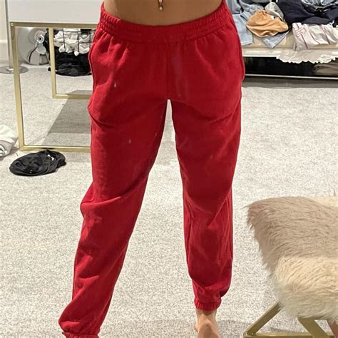 Womens Red Joggers Tracksuits Depop