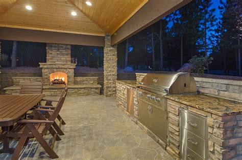 Small Back Garden Patio Ideas 91 Outdoor Kitchens With Fireplace